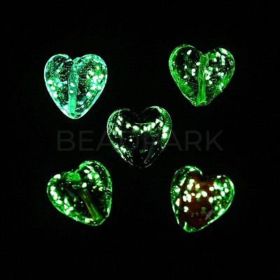 Luminous Handmade Gold Sand Lampwork Beads FOIL-B001-03-1