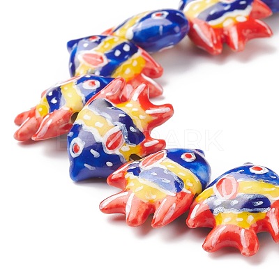 Handmade Porcelain Beads PORC-G002-54D-1