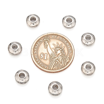 Brass Micro Pave Cubic Zirconia Beads ZIRC-F001-121P-1