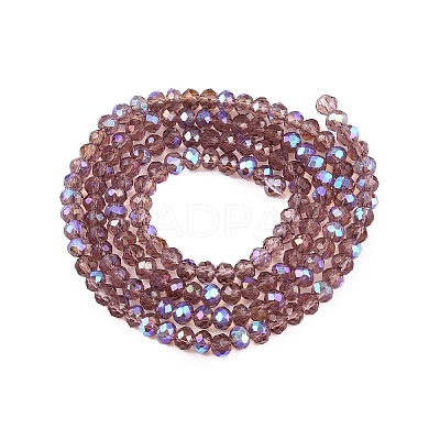 Electroplate Glass Beads Strands EGLA-A044-T2mm-L07-1