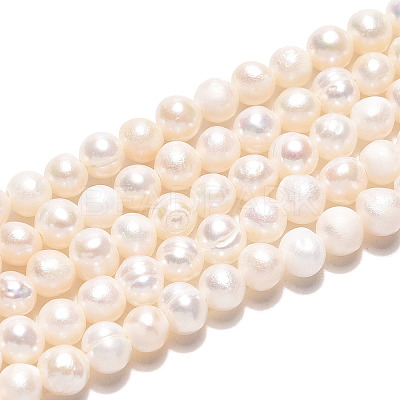Natural Cultured Freshwater Pearl Beads Strands PEAR-N013-04F-1