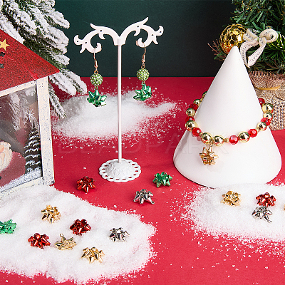 24Pcs 4 Colors Christmas Theme Alloy Pendants FIND-SC0013-35-1