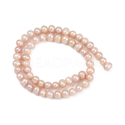 Natural Cultured Freshwater Pearl Beads Strands PEAR-I007-07X-13B-1