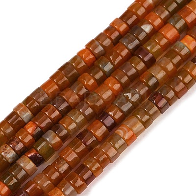 Dyed Natural Agate Beads Strands G-U030-B01-06-1