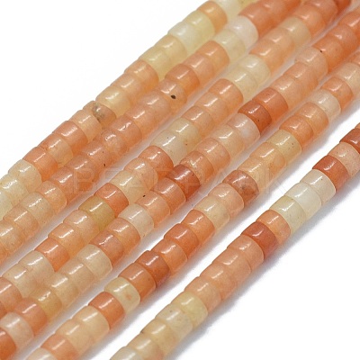 Natural Red Aventurine Beads Strands G-F631-A11-02-1