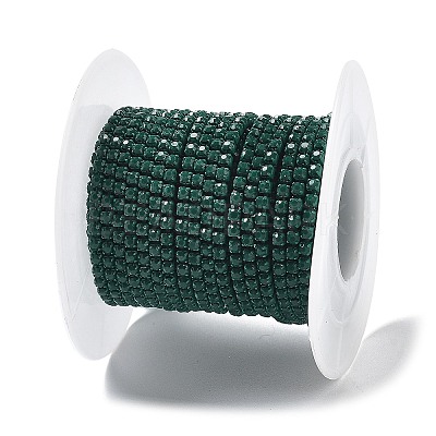 Iron Rhinestone Glass Cup Chain CH-U001-01Q-1