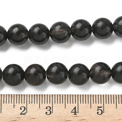 Natural Ice Obsidian Beads Strands G-P590-A01-8mm-03-1