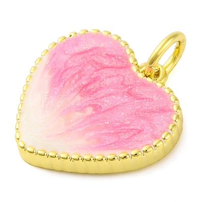 Brass Enamel Pendants KK-S401-17G-G-1