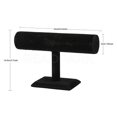 Black Velvet Bracelet T Bar Display X-S009-1