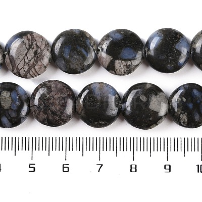 Natural Glaucophane Beads Strands G-C141-E01-03-1