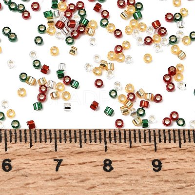 4 Colors 11/0 Christmas MIYUKI Delica Seed Beads SEED-X0058-20-1