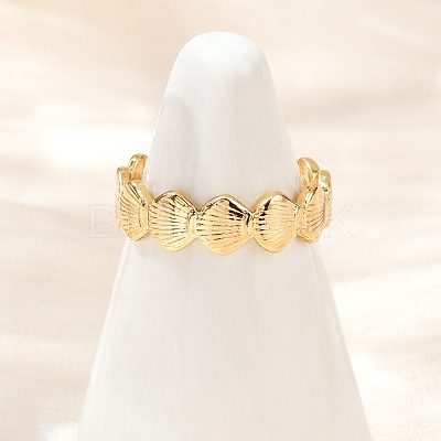 Brass Adjustable Cuff Rings for Women RJEW-B132-01A-G-1