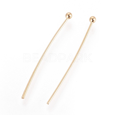 Brass Ball Head Pins X-KK-T032-007G-1