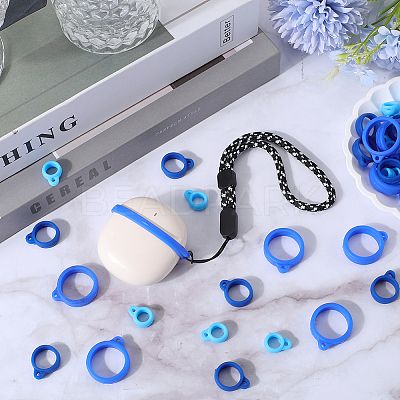 60Pcs 3 Style Silicone Pendant SIL-GF0001-28B-1