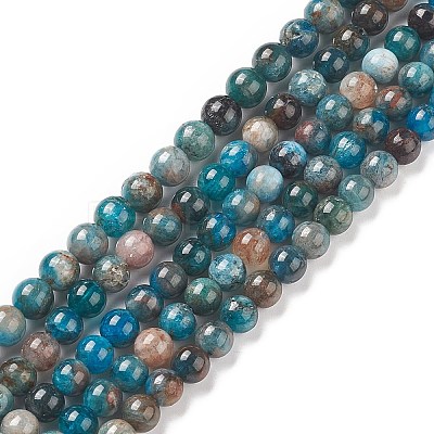 Natural Apatite Beads G-E481-05-6mm-01-1