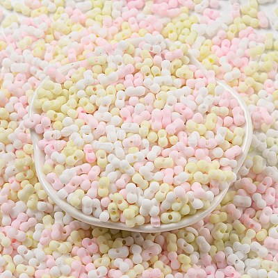Macaron Color Opaque Frosted Glass Seed Beads SEED-K009-12B-13-1