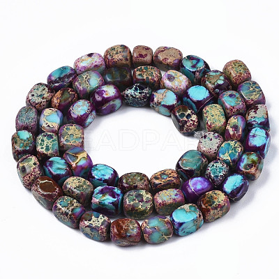 Natural Regalite/Imperial Jasper/Sea Sediment Jasper Beads Strands X-G-Z008-01B-1