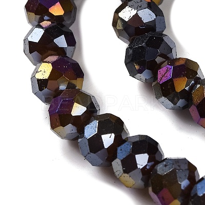 Baking Electroplate Glass Beads Strands LS-DGLA-A039-J8mm-B20-1