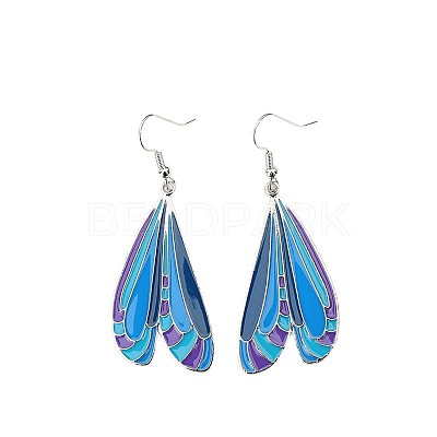 Alloy Enamel Dangle Earrings WG3C029-02-1