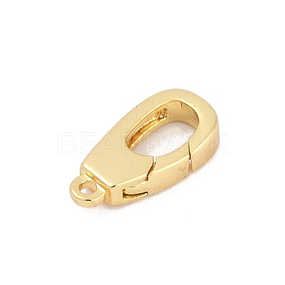 Brass Spring Gate Clasps KK-M311-24G-02-1