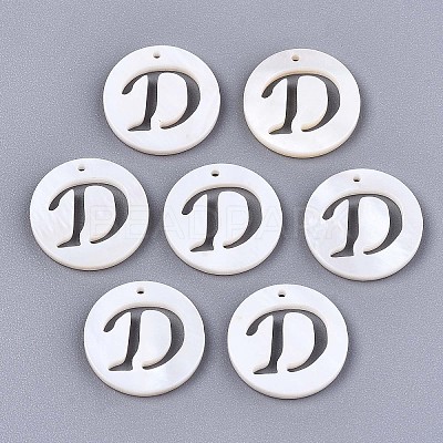 Natural Freshwater Shell Charms SHEL-S276-119D-1