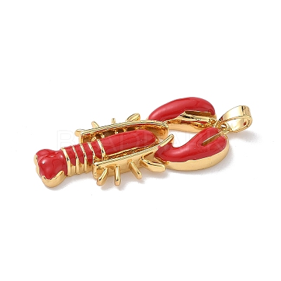 Brass Enamel Pendants LS-KK-Z124-01G-01-1