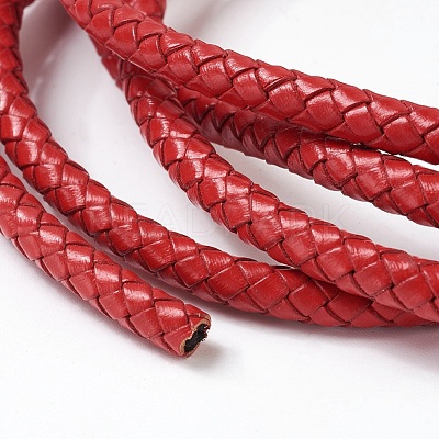 Braided Leather Cord with Core WL-F009-B03-6mm-1