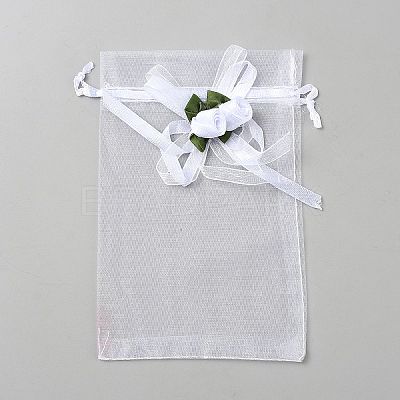 3D Flower Organza Drawstring Bags OP-WH2002-01B-01-1