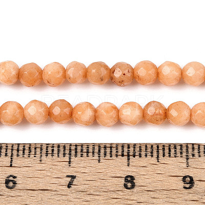 Dyed Natural White Jade Beads Strands G-T139-4mm-60-06-1