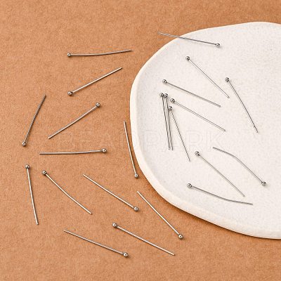 Tarnish Resistant 304 Stainless Steel Ball Head Pins STAS-K146-045-30x0.7mm-1
