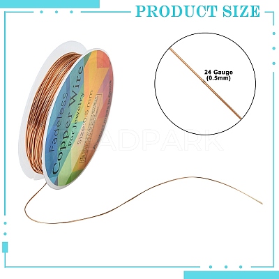 Copper Jewelry Wire CWIR-CW0.5mm-14-1
