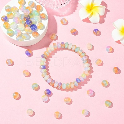 90Pcs 9 Colors Opaque Resin Beads FIND-CJ0004-80-1