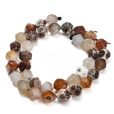 Natural Agate(Dyed & Heated) Beads Strands G-K425-B06-01-1