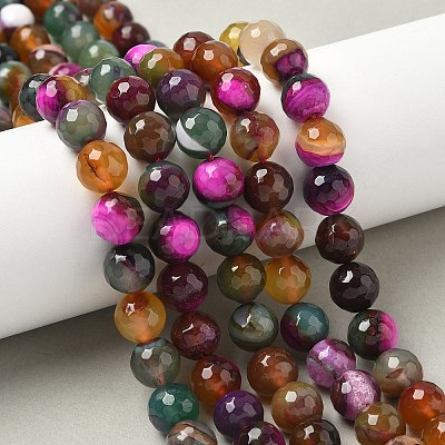 Natural Agate Beads Strands G-M437-C01-01Z-1