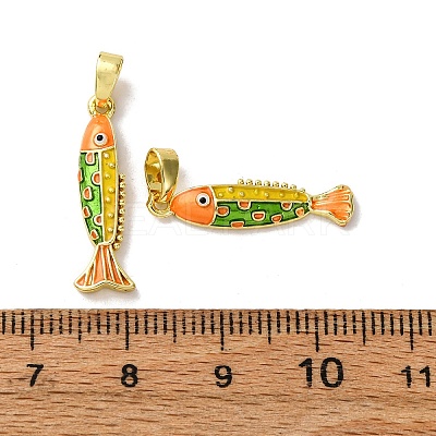 Brass Enamel Pendants LS-KK-F911-23G-01-1