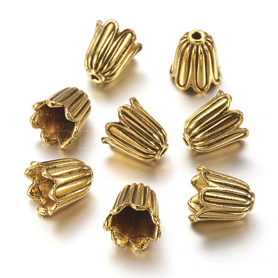 Tibetan Style Caps TIBEB-00864-AG-NR-1