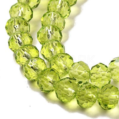Transparent Baking Paint Glass Beads Strands DGLA-A034-T6mm-D05-1
