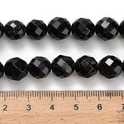 Natural Black Tourmaline Beads Strands G-H329-E02-10mm-1