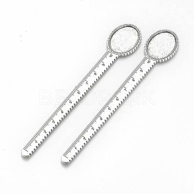 Tibetan Style Alloy Cabochon Setting X-TIBE-R001-01AS-1