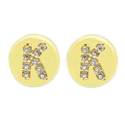 Brass Micro Pave Clear Cubic Zirconia Beads KK-T030-LA843-KX3-1