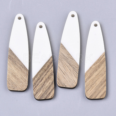 Resin & Walnut Wood Big Pendants X-RESI-S358-98H-1