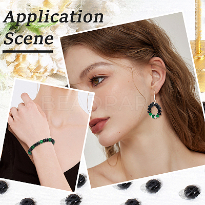 2 Strands Glass Imitation Jade Beads Strands G-PA0002-02D-1