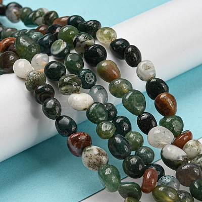 Natural Indian Agate Bead Strands G-P070-51A-1