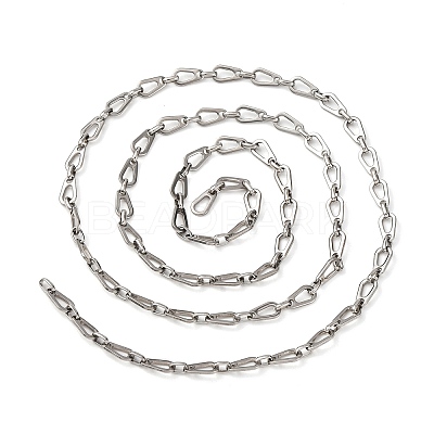 304 Stainless Steel Teardrop Link Chains CHS-S012-09P-1