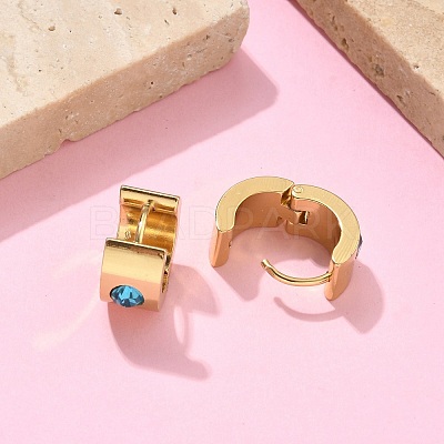 201 Stainless Steel Wide Huggie Hoop Earrings EJEW-D354-11G-1