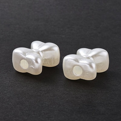 ABS Plastic Imitation Pearl Beads OACR-P007-64-1