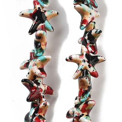 Synthetic Turquoise Dyed Beads Strands G-P507-04I-1