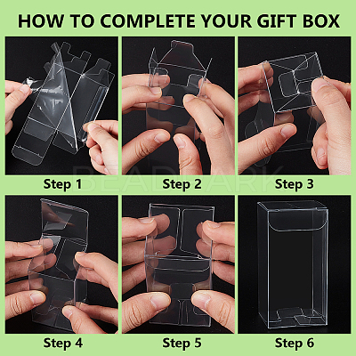 Rectangle PVC Packaging Boxes LS-CON-WH0099-30A-1