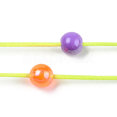 Nylon Satin Rattail Cord NWIR-R025-1.0mm-F228-1