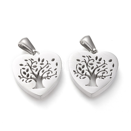 Non-Tarnish 304 Stainless Steel Pendants STAS-F253-04P-1